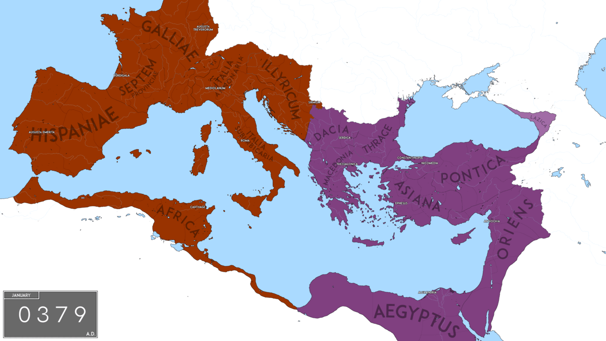 东罗马疆域演变图